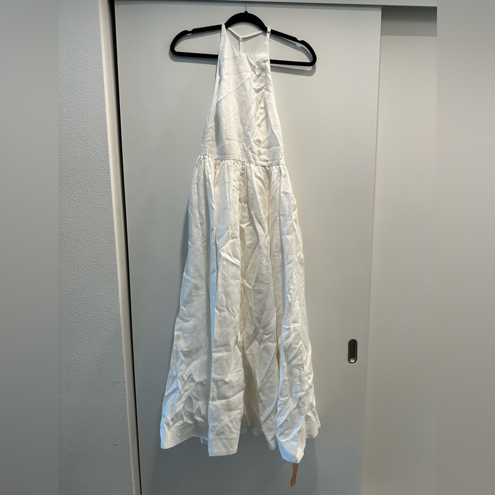 Reformation Percy Linen Dress Size 0 - Picture 4 of 8